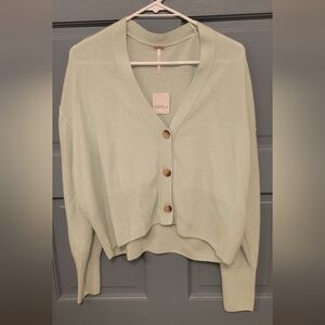 NWT Free People School Boy 100% Cashmere Cardigan. Size XS